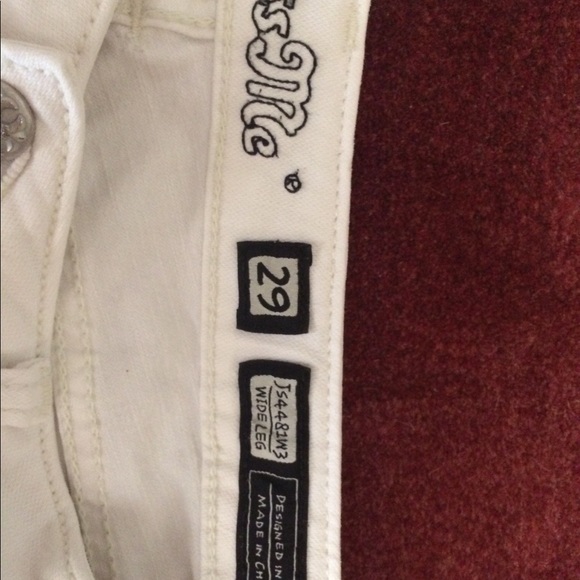 Miss Me White Jeans Size 29 wide leg - Picture 5 of 8